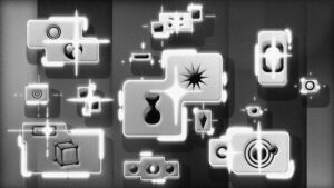 ai generated graphic with random icons